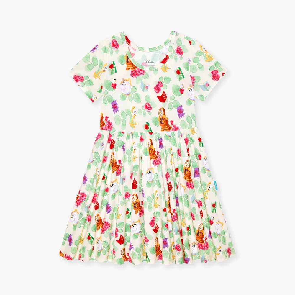 Posh Peanut x Disney Princess Belle Friends Ruffled Twirl Dress 5-6T